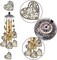 Garden Loving Heart Wind Chimes Outdoor Indoor Decor, Hand-Made Heart Musical Wind Chimes, Mobile Wind Catcher Romantic Wind-Bells for for Home, Mom Gifts, Balcony, Festival, Tree, Garden Decoration